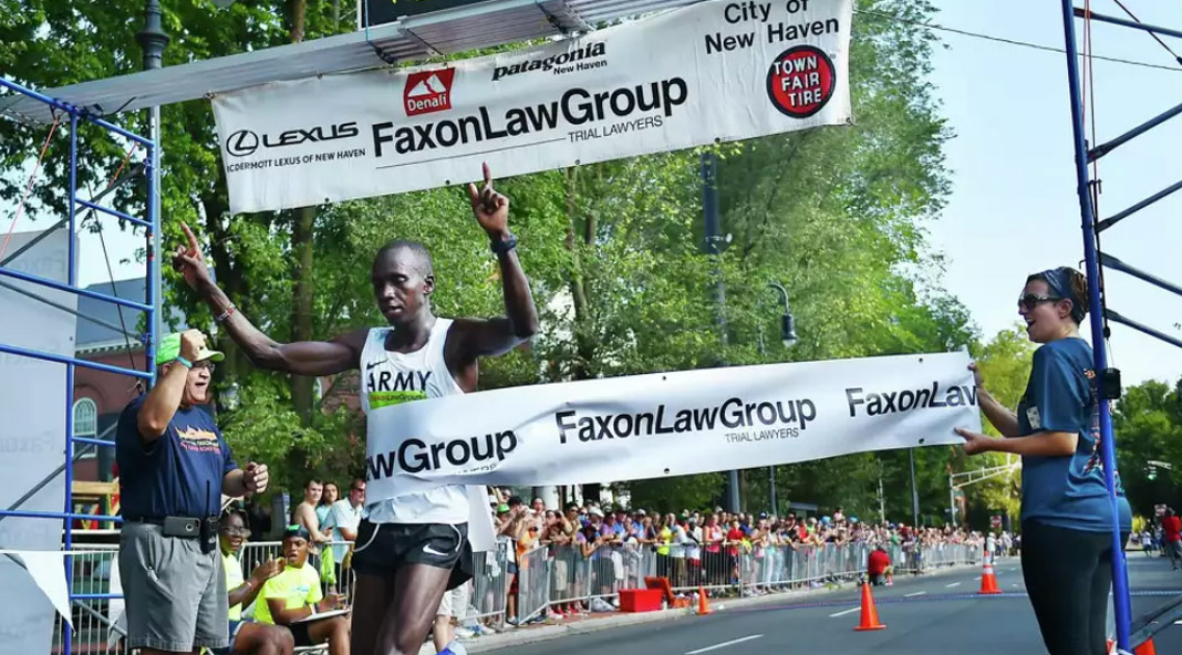 Leonard Korir wins Faxon Law New Haven Road Race