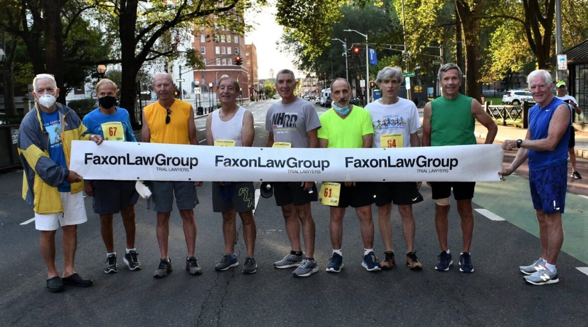 Running Group Competes in Virtual Faxon Law New Haven Road Race